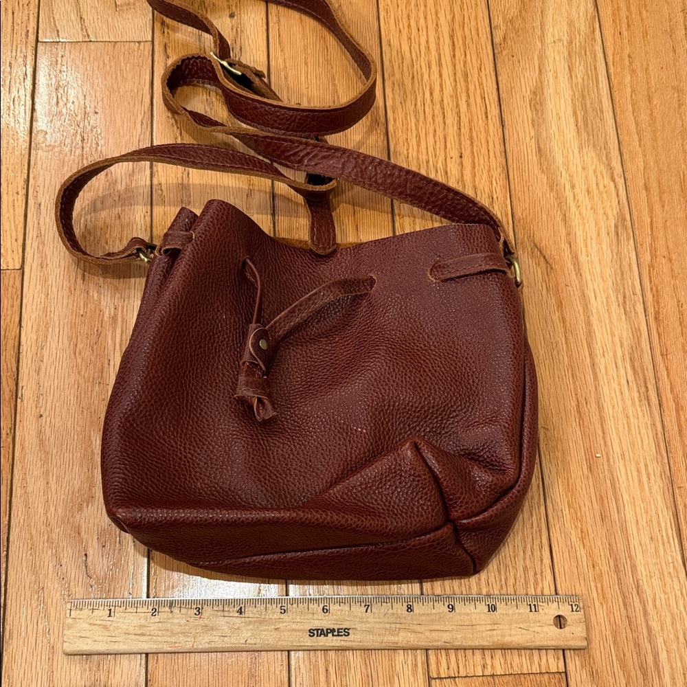Brown Leather Crossbody Bag-Portland Leather